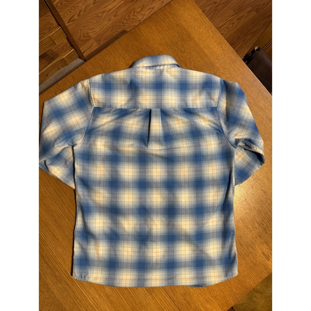 Dixxon The Winfield Flannel Shirt Mens M Blue Plaid Snap Front Dave Winfield - Picture 8 of 10